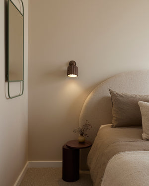 Adjustable Fluted Concrete Wall Light