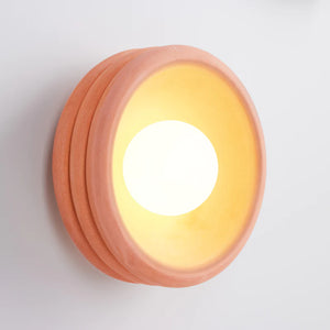 Australian Rippled Ceramic Sconce