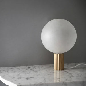 Fluted Brass Table Lamp | Attalos