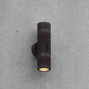 Up & Down Pillar Light | Antique Brass | TRIColour