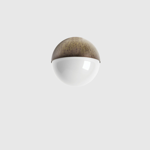 Outdoor Antique Brass Spherical Ceiling Light