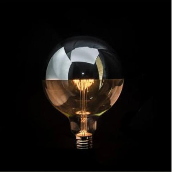 E27 | G125 | Silver Cap LED Filament Light Bulb | 6Watt