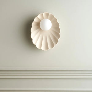Handmade Ceramic Oyster Wall Sconce
