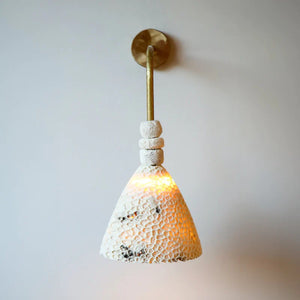 Fossil Coral Arc Cone Wall Light