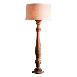 Organic Wooden Candlestick Floor Lamp