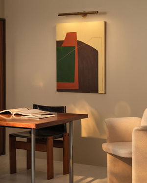 Reeded Brass Picture Light