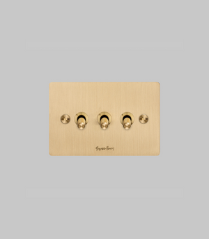 3 Toggle Switch | Brass | Lighting Collective