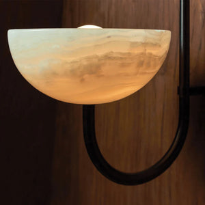 Onyx Stone Suspended Wall Light | Aurelia