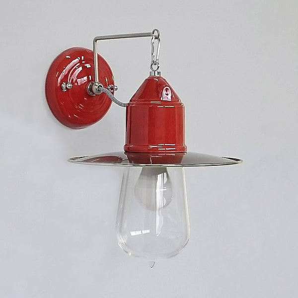 Italian Barn Style Shaded Wall Light