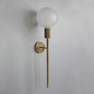 Fluted Brass Wall Light | Attalos