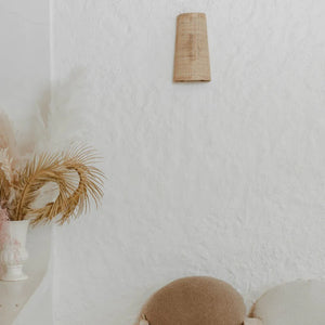 Organic Rattan Wall Sconce