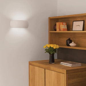 Ceramic Round Sculptured Wall Light