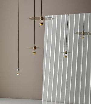 Steel Flat Disc Pendant Light