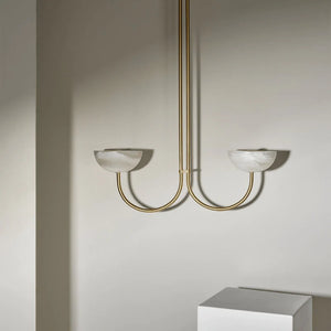 Onyx Stone Double Dome Pendant | Aurelia