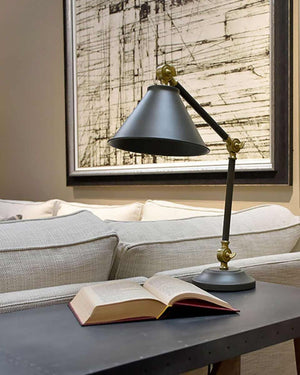 Mini Conical Shade Adjustable Table Lamp