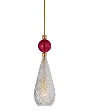 Crystal Glass Drop Pendant