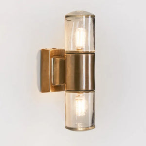 Brass & Glass Wall Light