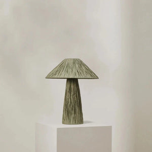 Woven Raffia Table Lamp