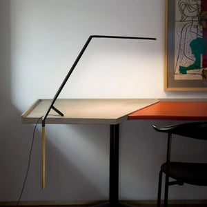 Slender Black T-Shape Table Lamp