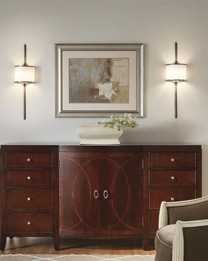 Mid Century Pin Wall Light in Pewter