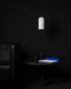 Organic Cylindrical Marble Pendant | Buzao