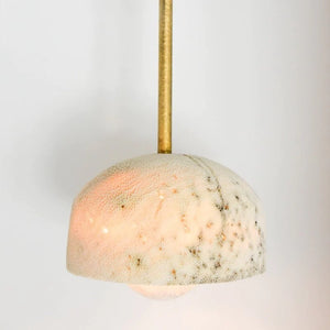 Fossil Coral Pearl Hanging Pendant