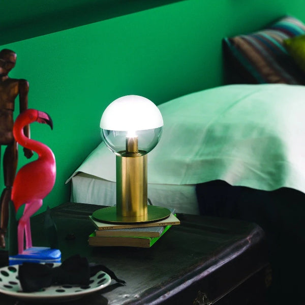 Natural Brass Balanced Table Lamp