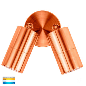 Adjustable Double Cylindrical Spot Light | Copper | TRIColour