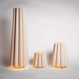 Artistic Wood Veneer Floor Lamp