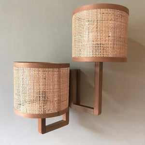 Organic Timber Double Wall Sconce