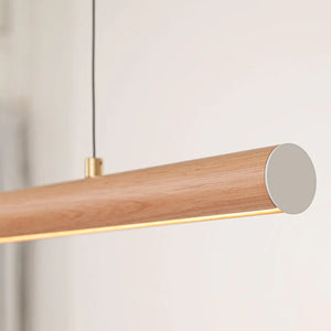 Australian Cylindrical Timber Linear Pendant