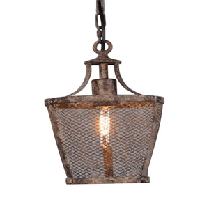 Rustic Metal Mesh Pendant | SALE