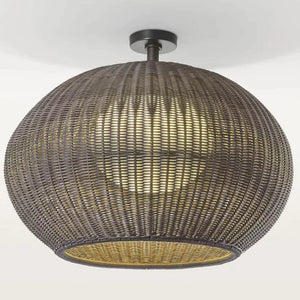 Exterior Woven Sphere Ceiling Light
