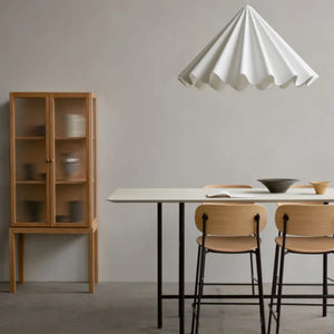 Minimalist Pleated Cone Pendant | Dancing