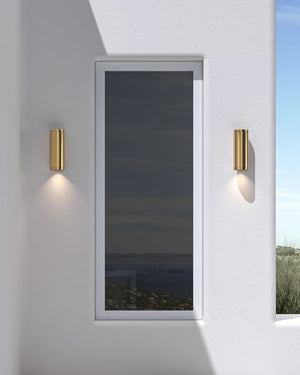 Contemporary Exterior Wall Light A2 | Assorted Finishes Stainless Steel