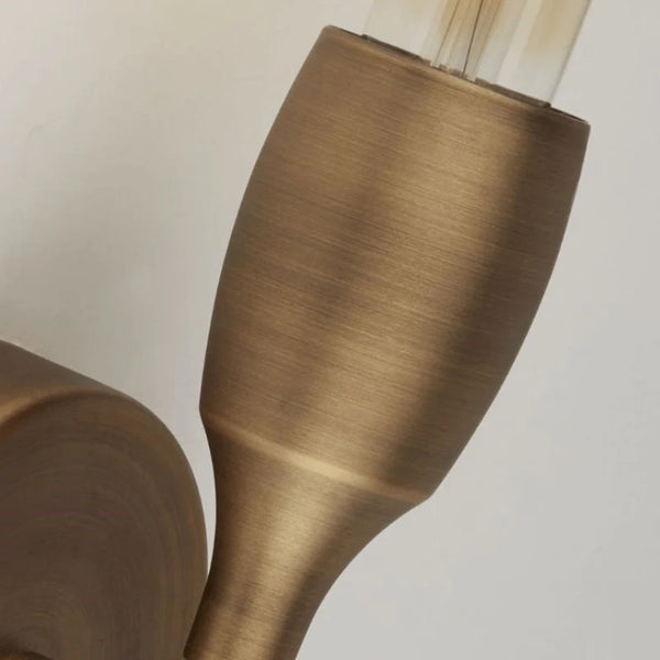 Modern Bronze Torch Wall Light