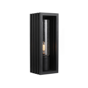 Framed Seeded Glass Wall Light