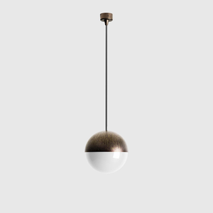 Outdoor Antique Brass Spherical Pendant Light