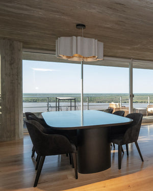 Acoustic Pleated Timber Pendant