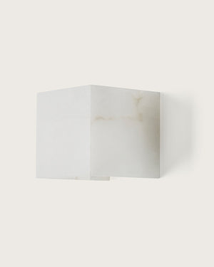 Alabaster Cube Wall Light | Lighting Collective 
