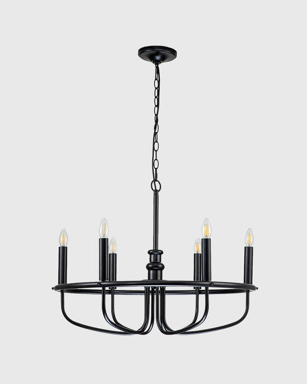 Black / 6 Light
