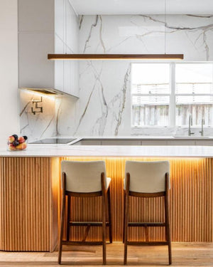 Australian Curved Timber Linear Pendant | Spotted Gum