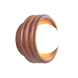 Australian Contemporary Rippled Timber Sconce