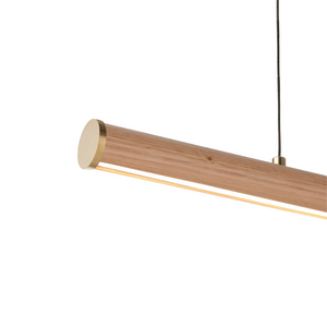 Australian Cylindrical Timber Linear Pendant