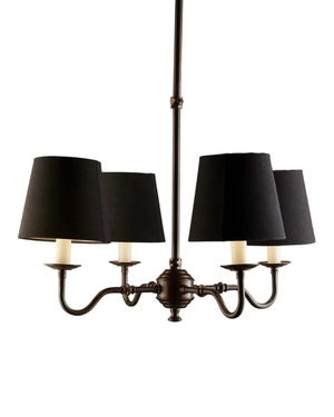 Baroque Inspired Brass Chandelier