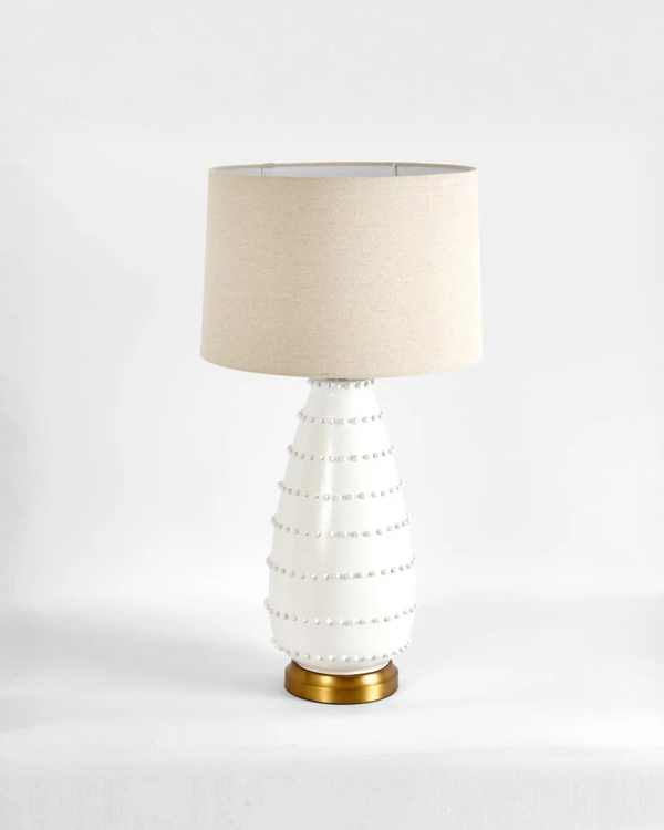 Beaded Ceramic Table Lamp