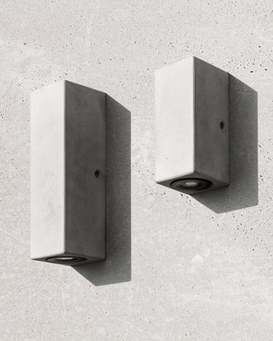 Recycled Concrete D Wall Light | Bentu Large and Medium size 