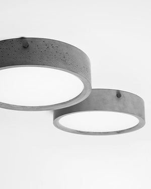 Industrial Concrete Round Ceiling Light | Bentu