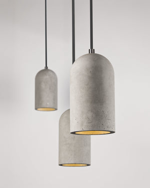 Modern Concrete Dome U Pendant | Bentu