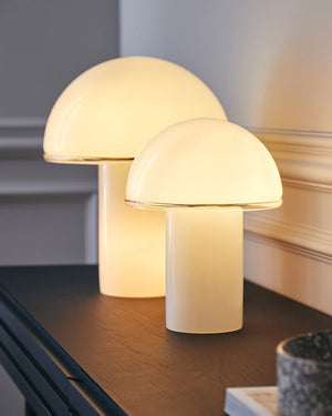 Blown Glass Mushroom Table Lamp | Onfale